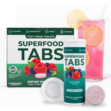 Estilo de vida saludable con Superfood Tabs Detox, experiencia suave y sabrosa.
