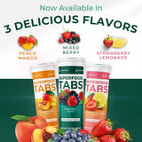 Superfood Tabs efervescencia en vaso: bebida lista para energizar tu día.