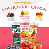 Superfood Tabs: envase práctico para almacenamiento y consumo diario.
