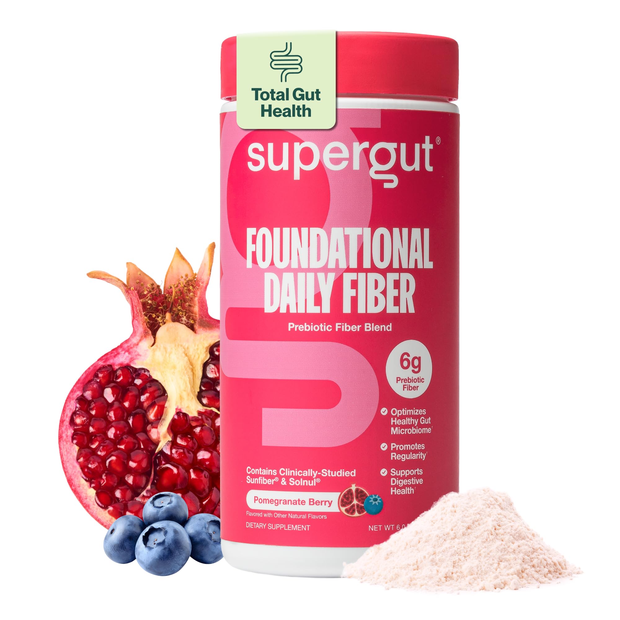 Supergut Fibra Diaria en botella, ideal para iniciar tu rutina diaria.