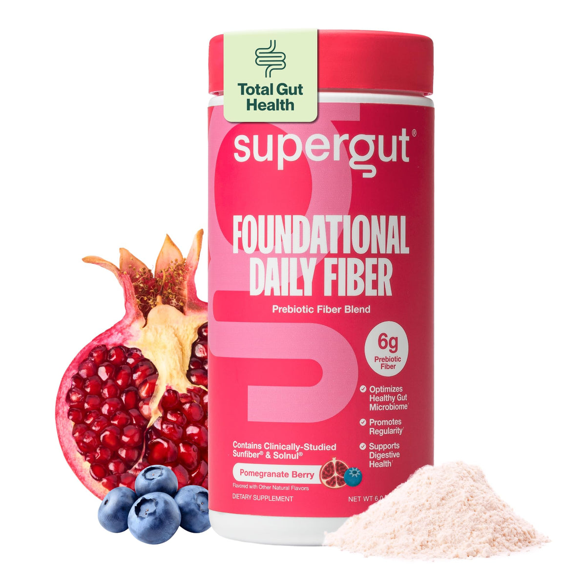 Supergut Fibra Diaria en botella, ideal para iniciar tu rutina diaria.