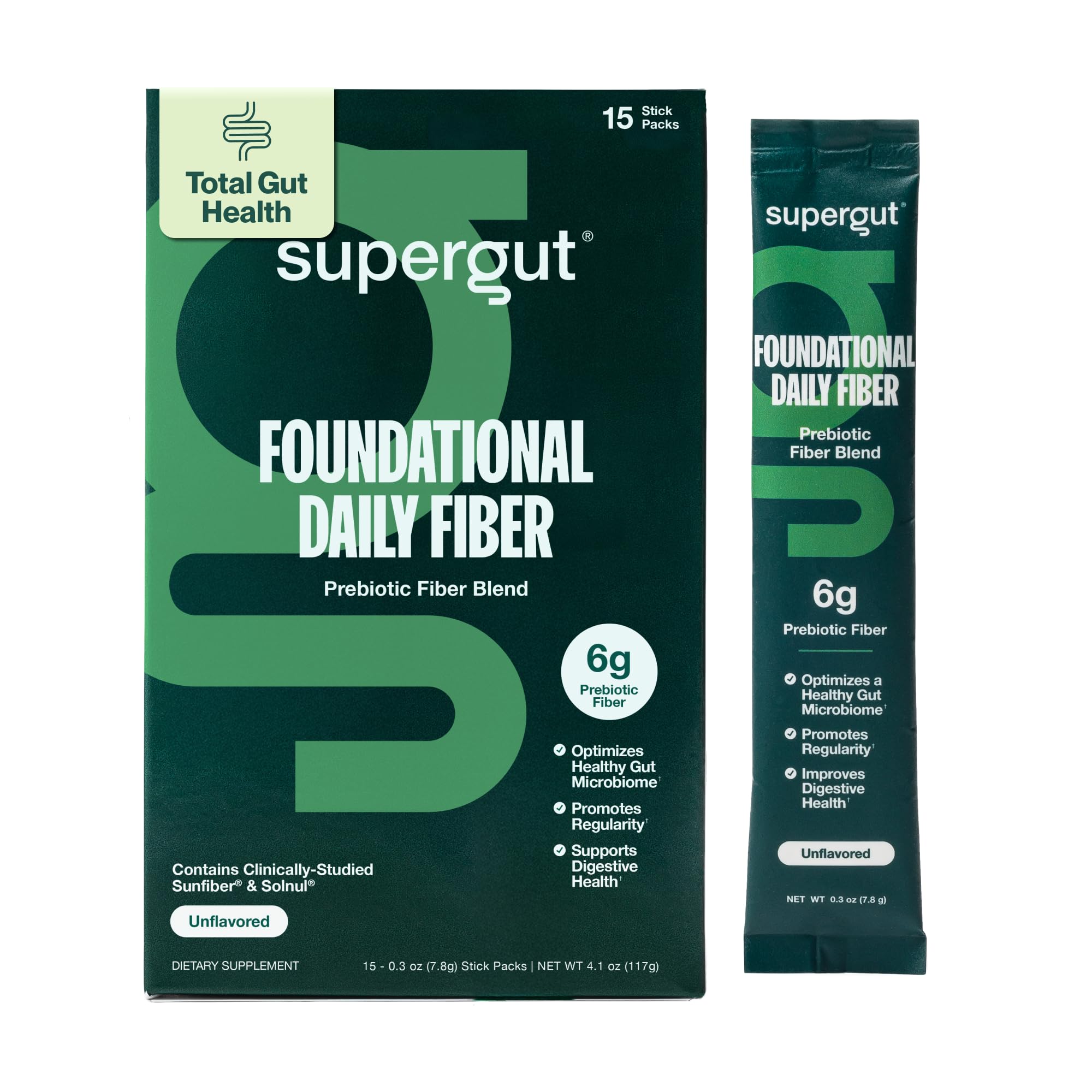 Supergut Fibra Diaria Fundacional, stick-pack para regularidad diario