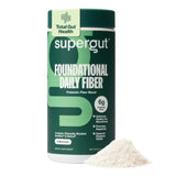 Supergut polvo fibra diaria fundamental en bote, fácil de usar en cualquier bebida.