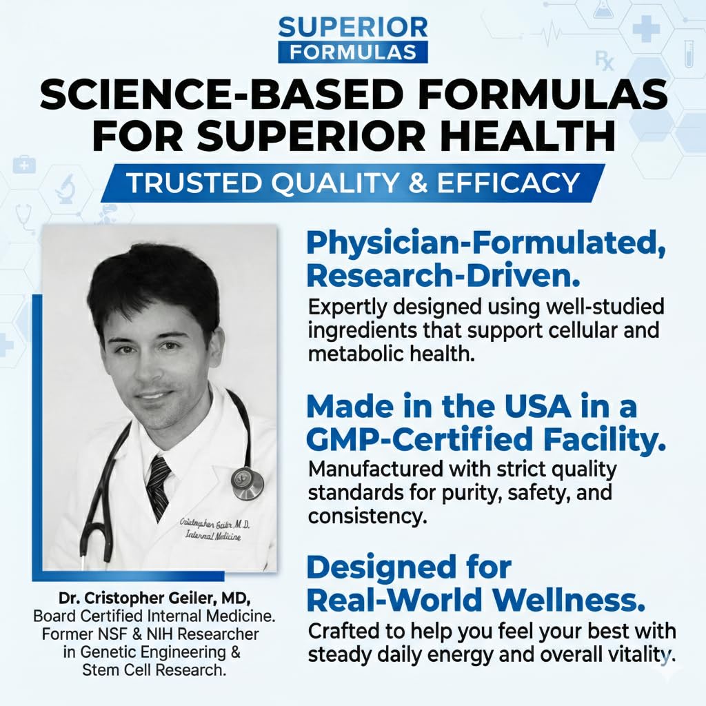 Cápsulas del NRF2 Activator de Superior Formulas para dosis diaria fácil.