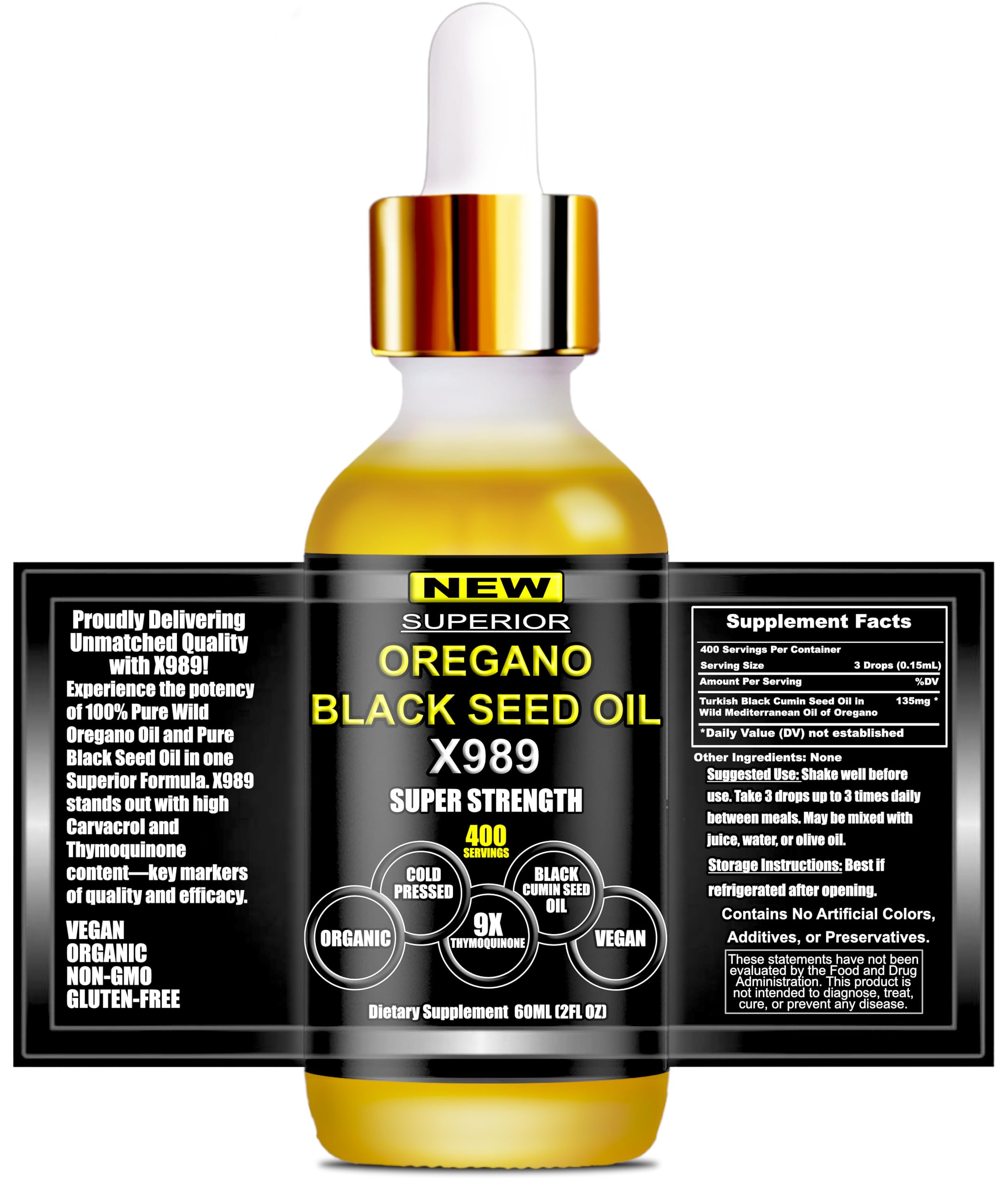 Frasco práctico para uso diario de SUPERIOR FULVIC HUMIC X935