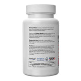 Superior Labs Ginkgo Biloba 1200 mg, botella trasera, información de ingredientes y pureza.