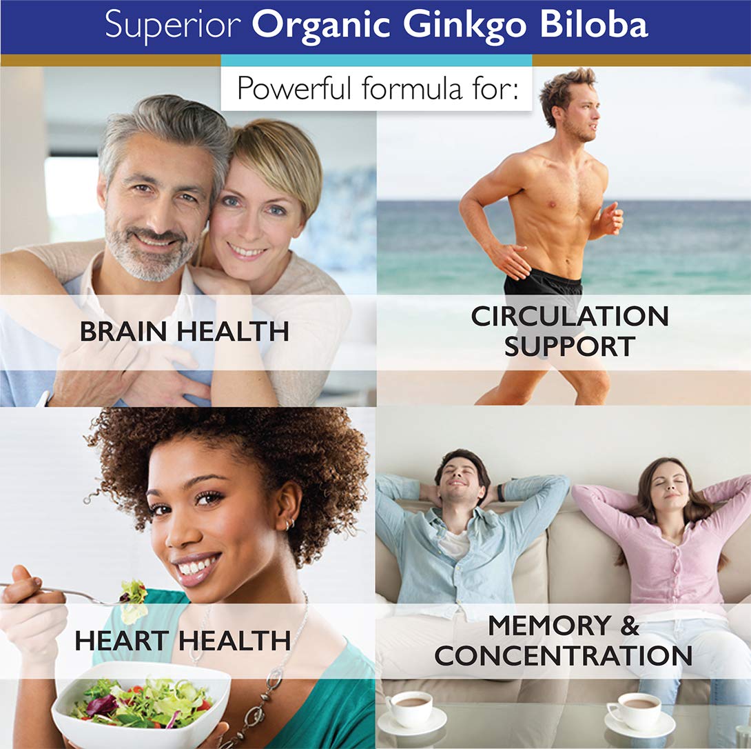 Superior Labs Ginkgo Biloba 1200 mg, sello de pureza, compromiso con calidad y pruebas.