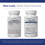 Superior Labs L-Theanine: cápsulas veganas de alta absorción para bienestar diario.