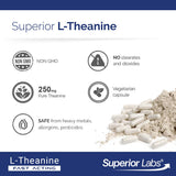Superior Labs L-Theanine: apoyo para un sueño saludable con rutina nocturna.