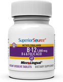 Superior Source Ácido fólico 800mcg apoya la vitalidad diaria.