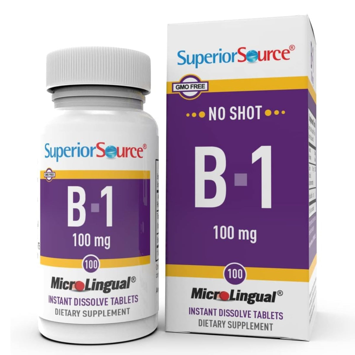 Superior Source B-1 tableta sublingual con disolucion rapida para energia diaria