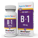 Superior Source B-1 tableta sublingual con disolucion rapida para energia diaria