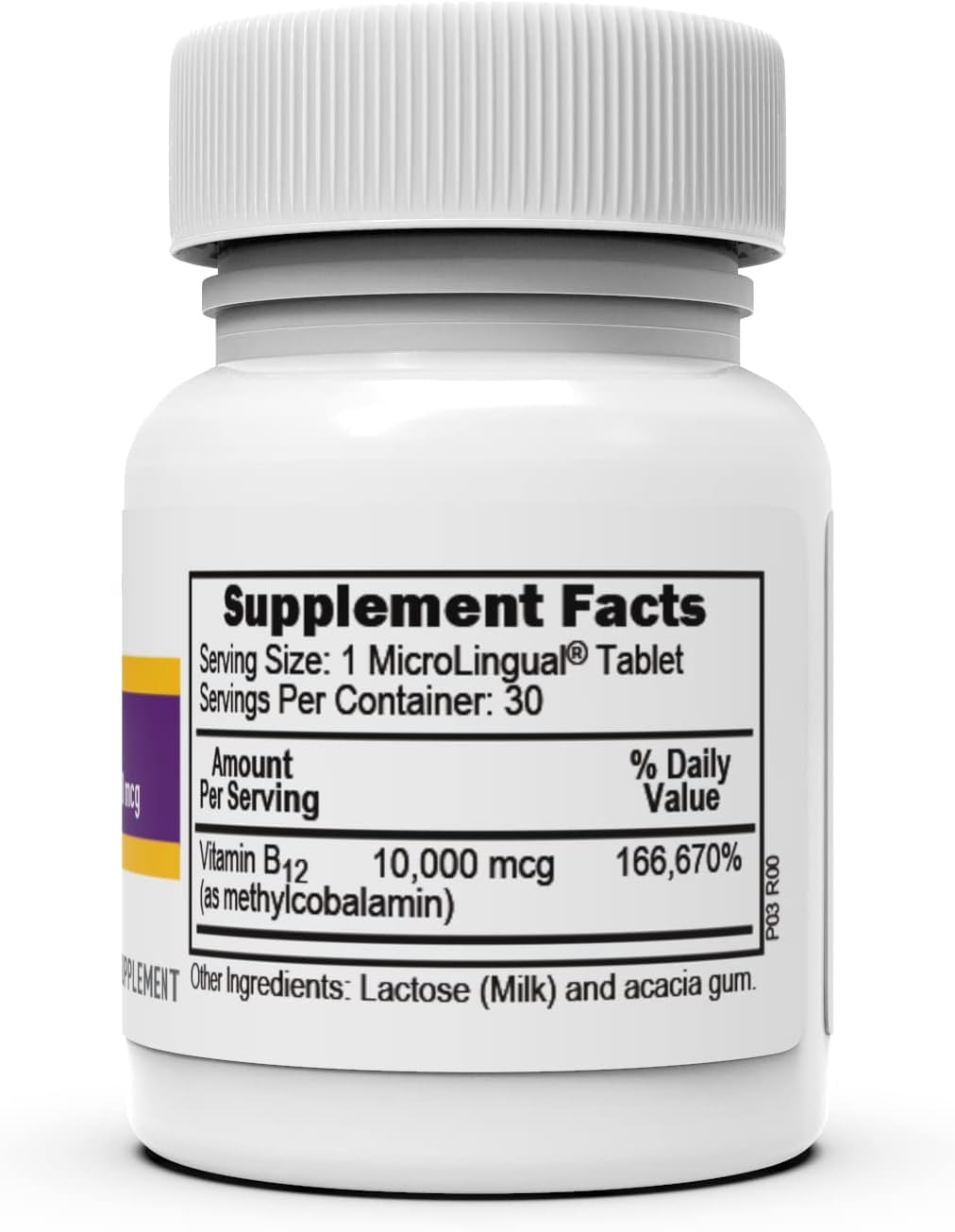 Superior Source B-12: dosis de 10000 mcg en formato oral sublingual.