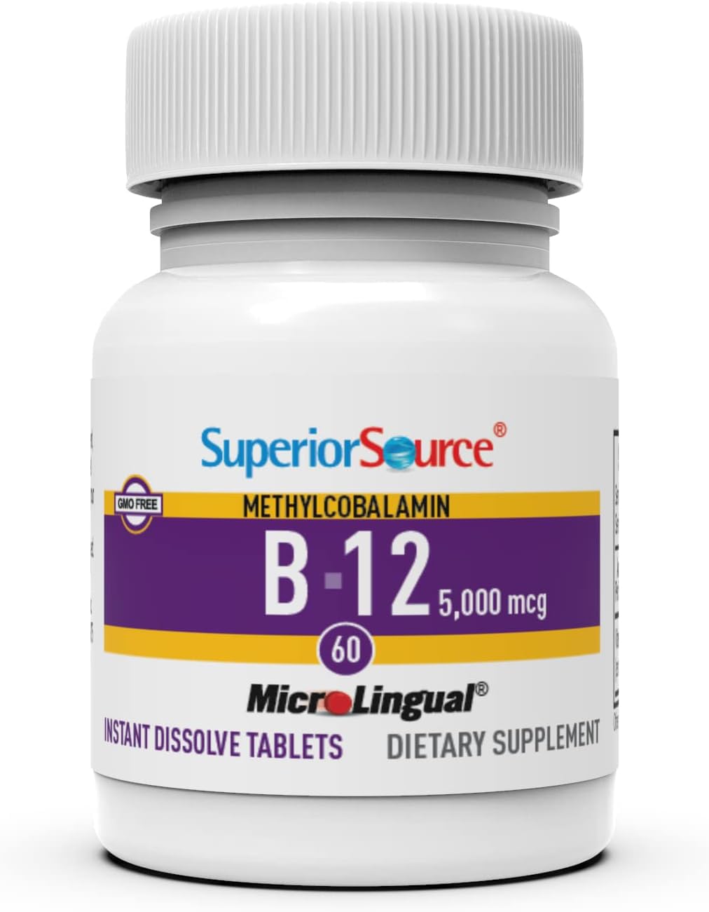 Superior Source B12 formulación pura sin aditivos para bienestar diario