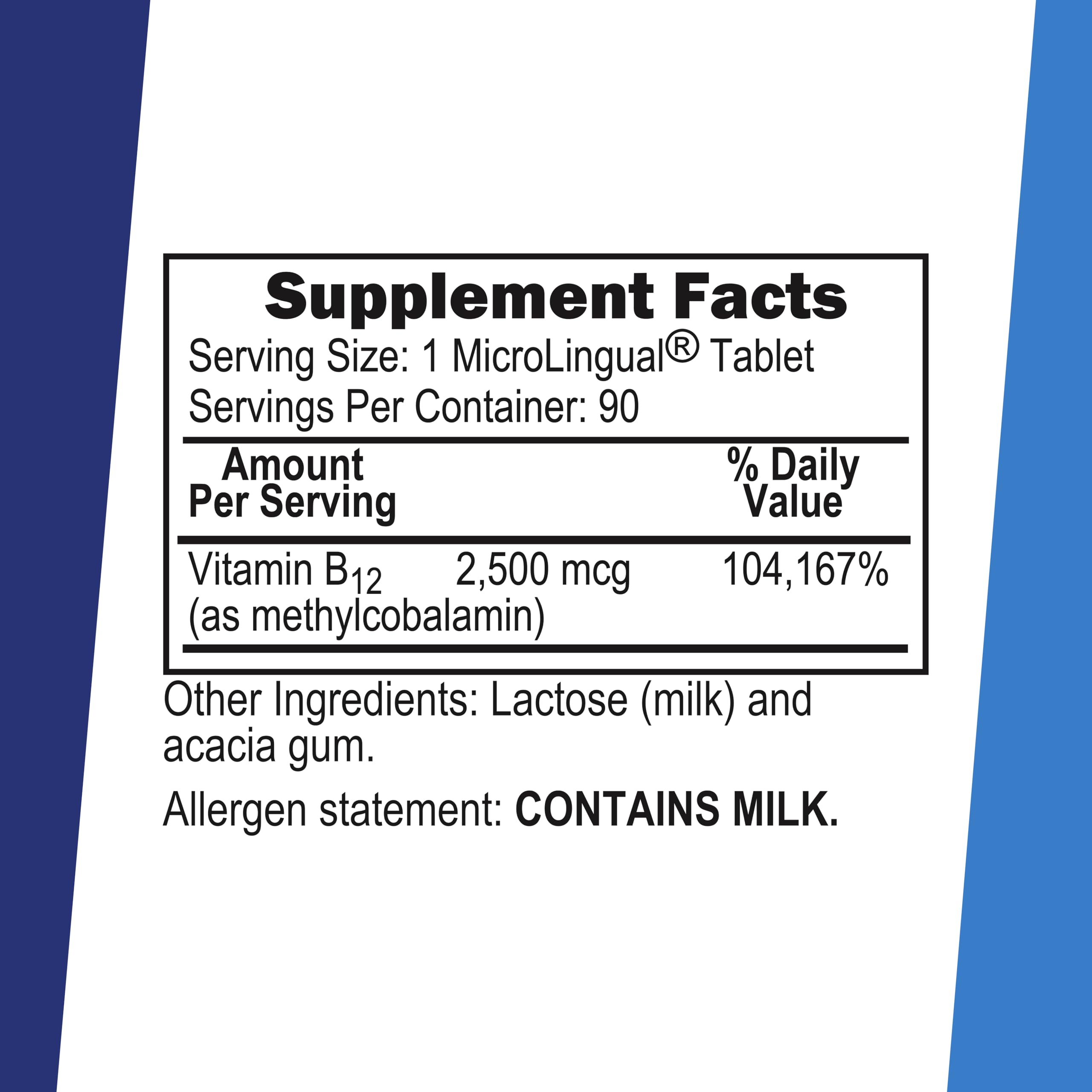 Superior Source B12 metilcobalamina, absorción rápida y forma activa.