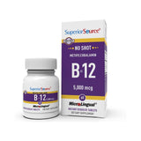Superior Source B12 tableta disolvente en la lengua para absorción rápida