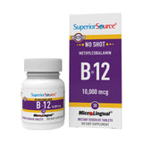 Superior Source B-12: tableta sublingual disolvente para absorción rápida.
