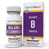 Balance B Complex de Superior Source con tabletas disolventes para absorción rápida