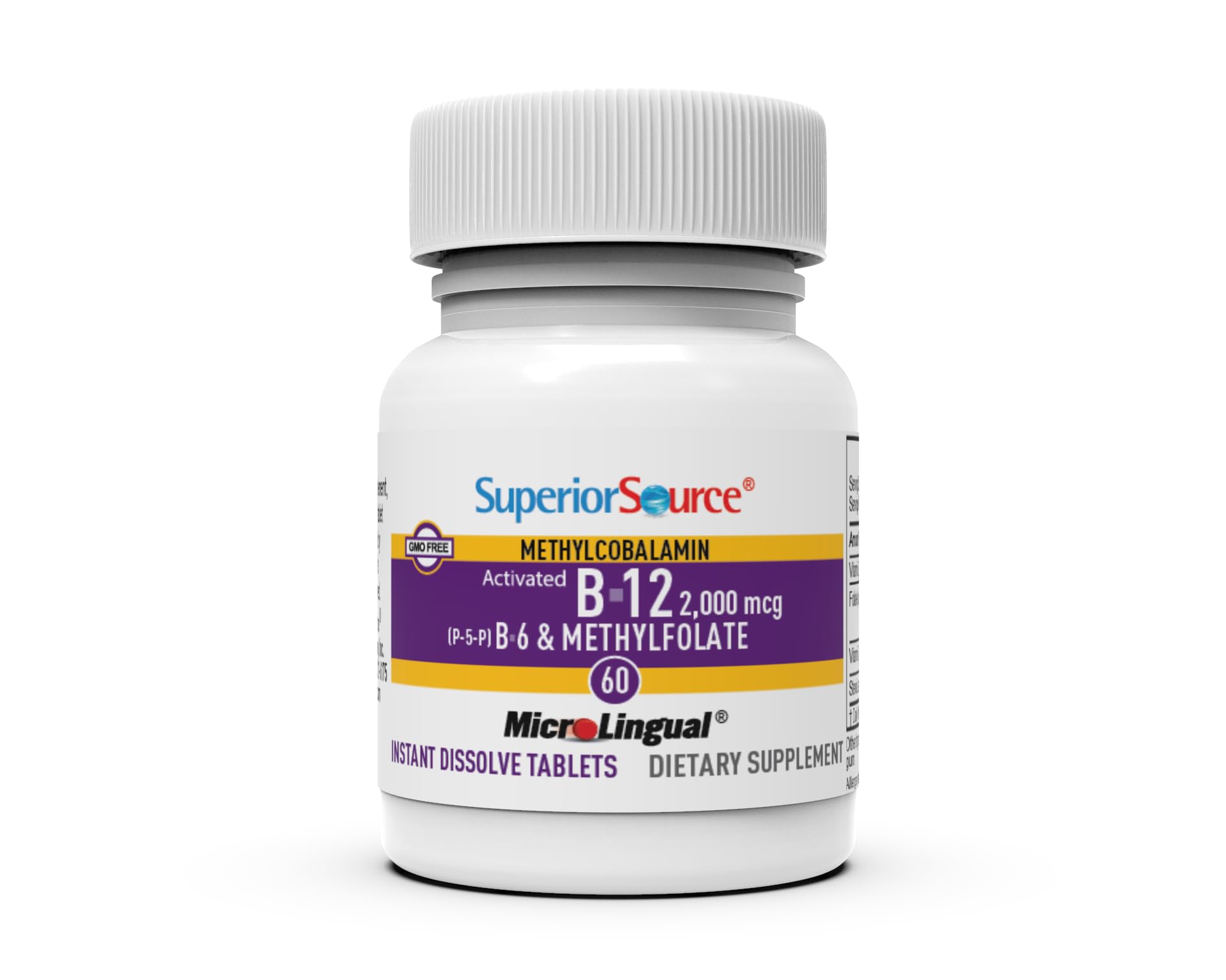 Superior Source amigable para bariátricos, tableta sublingual fácil de usar.