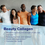 Superior Source Beauty Collagen: etiqueta que resalta ácido hialurónico
