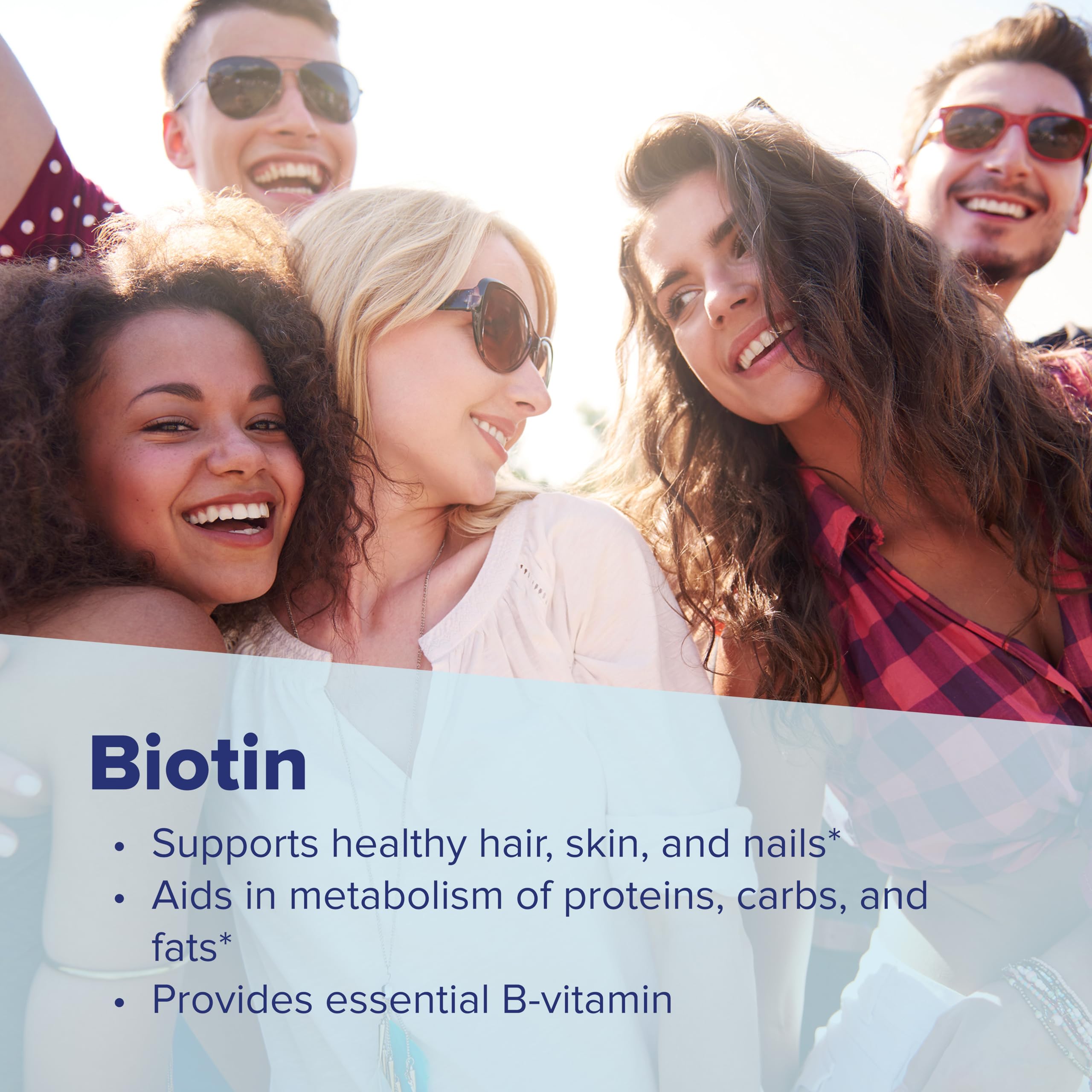 Etiqueta No GMO en Biotina Superior Source 5000 mcg.