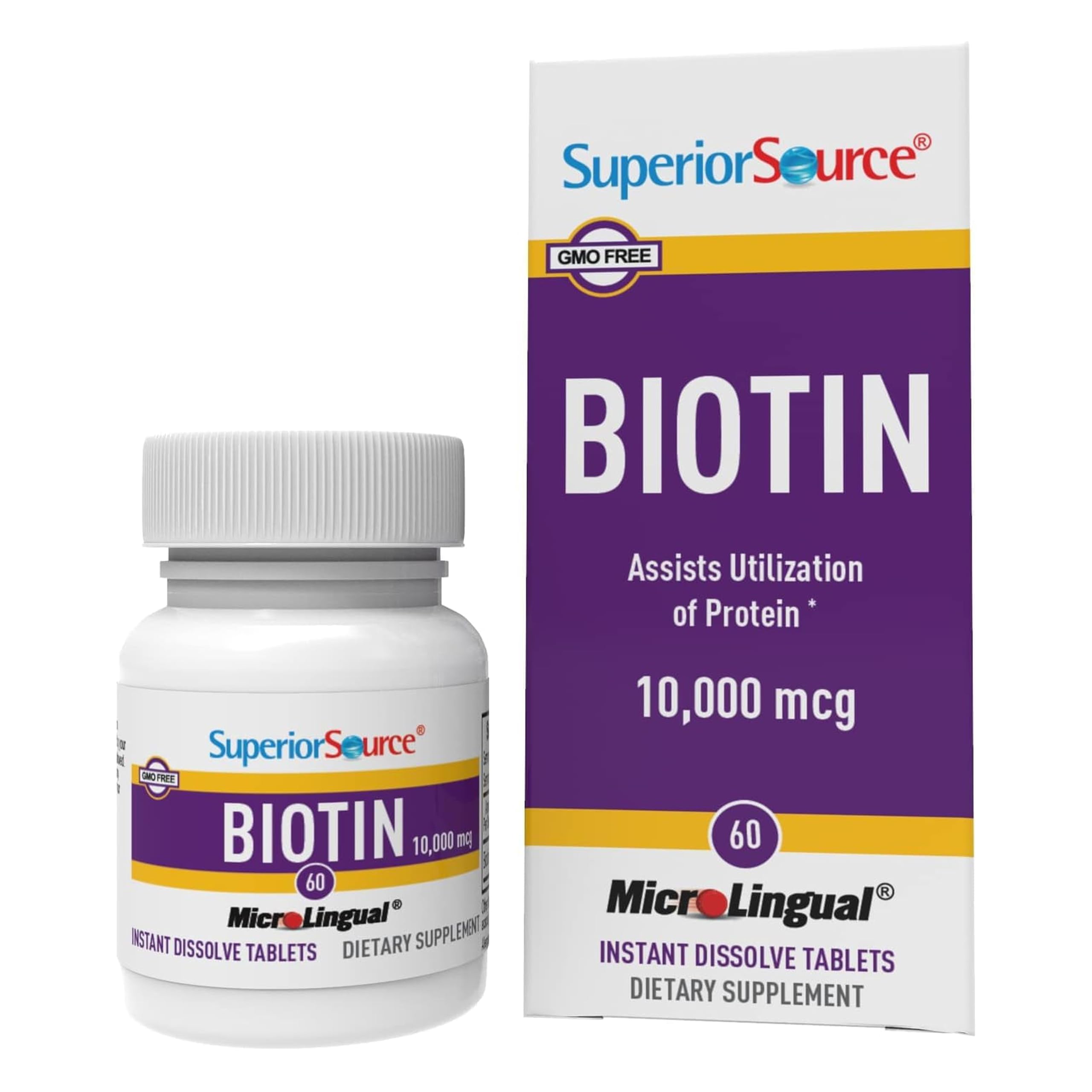 Superior Source Biotina: tabletas disolubles para absorción rápida.