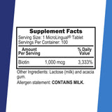 Biotina Superior Source 1000 mcg, disolución bajo la lengua sin agua