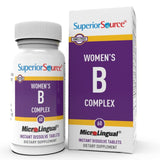 Superior Source Complejo B para mujeres, tabletas sublinguales de absorción rápida.
