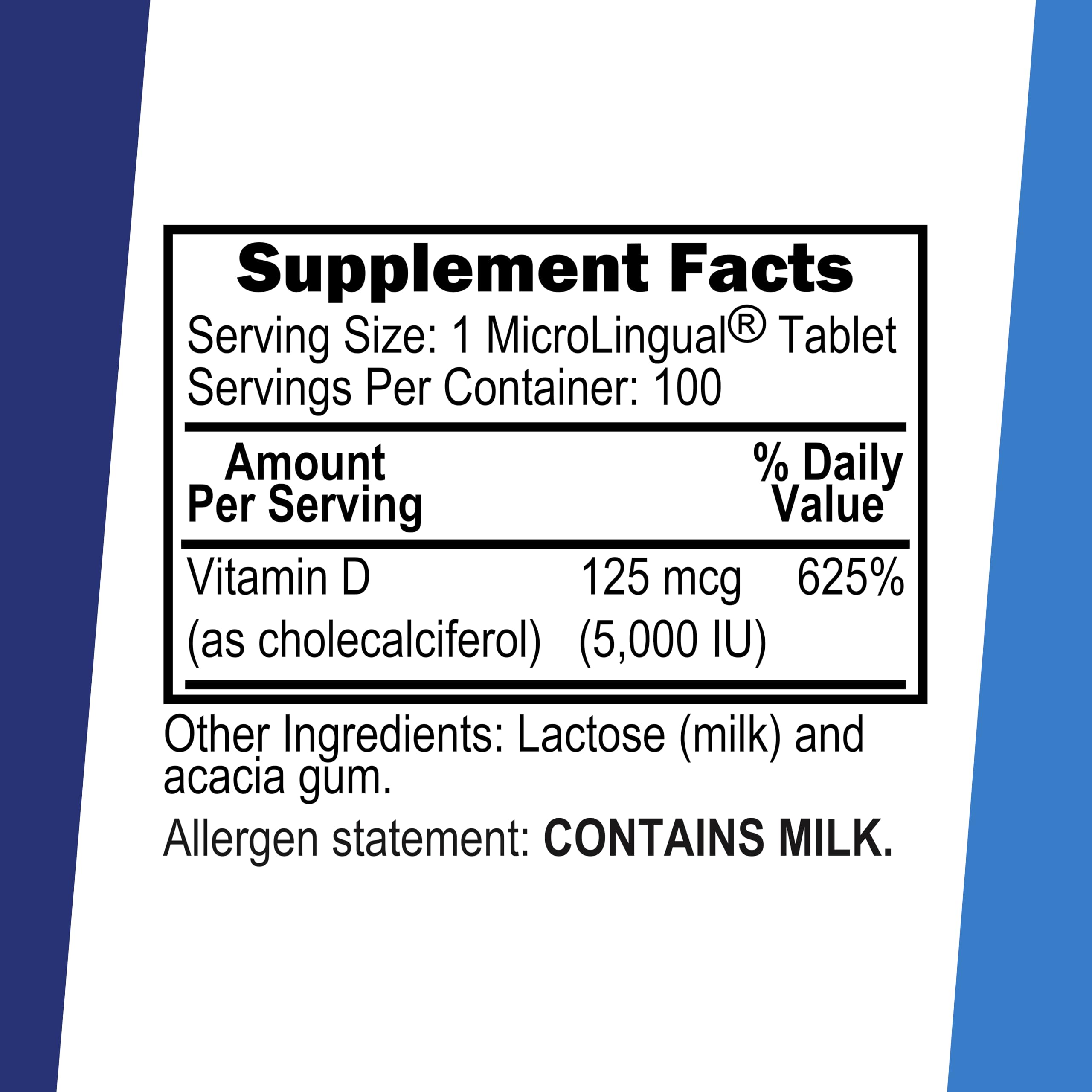 Vitamina D3 de Superior Source, disolución rápida para absorción eficiente.