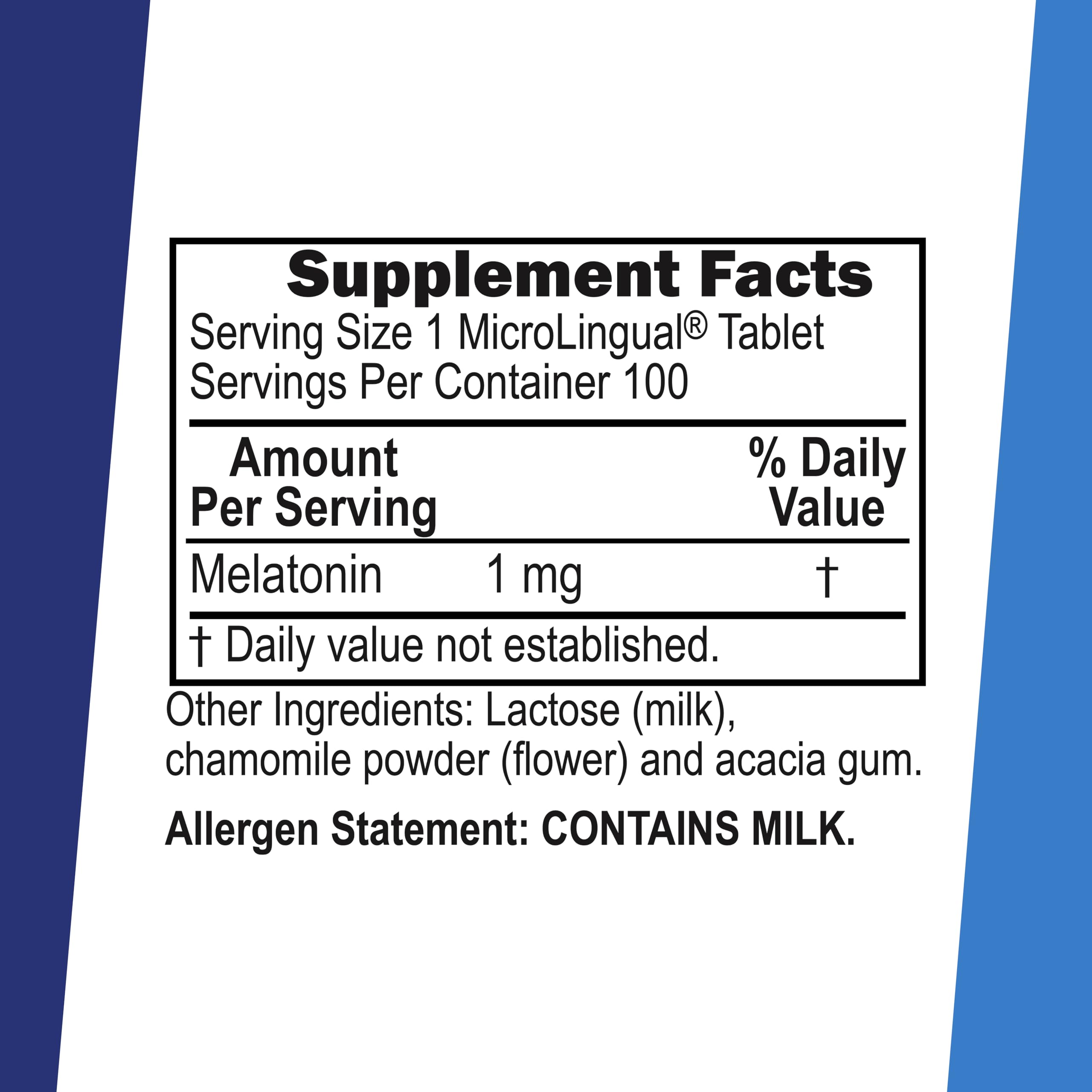 Tabletas Sublinguales de Superior Source Melatonina 1 mg que se disuelven rápido