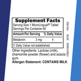 Dosis sublingual de Melatonina Superior Source, absorción rápida sin agua