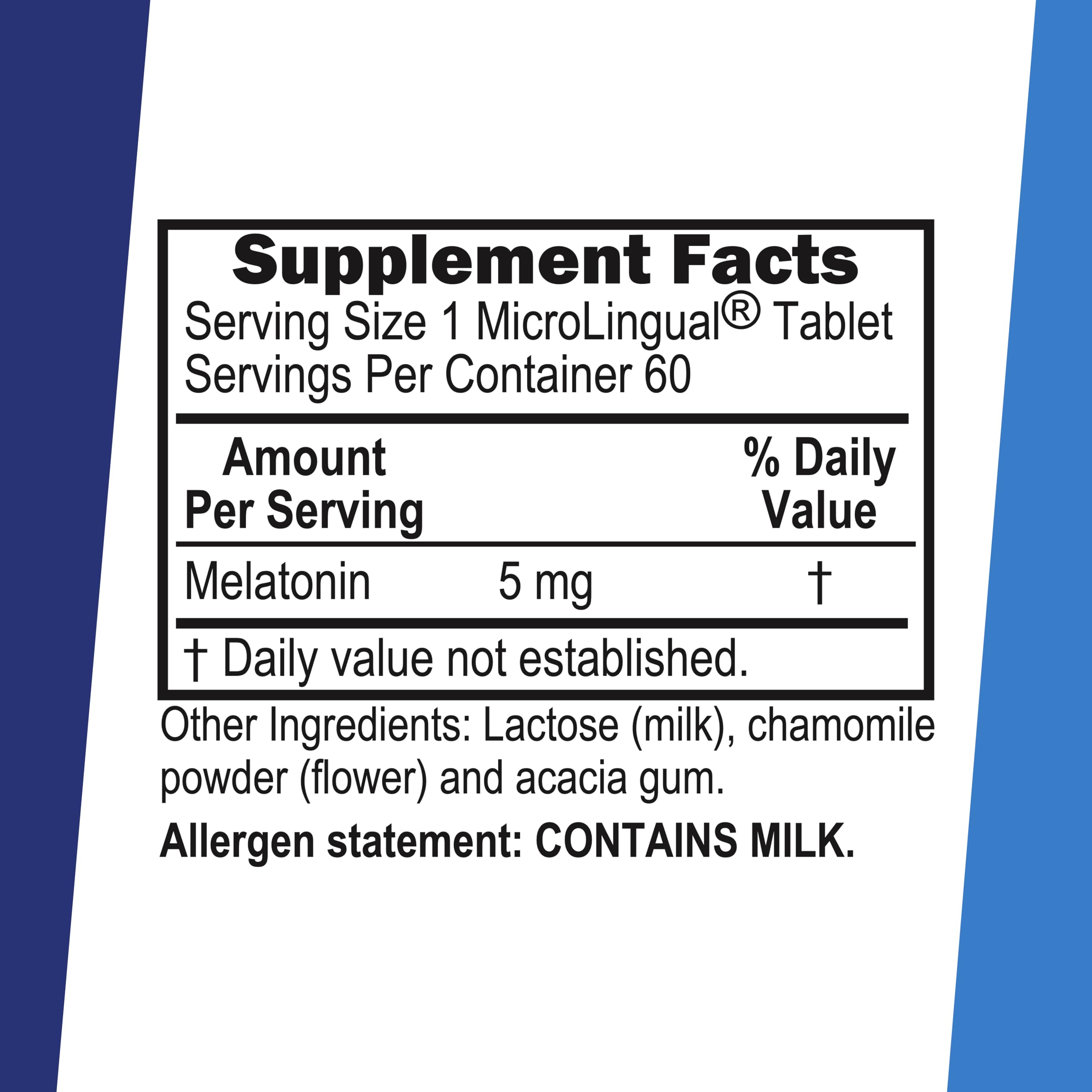 Superior Source Melatonina 5 mg, absorción rápida sin agua para dormir mejor.