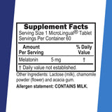 Superior Source Melatonina 5 mg, absorción rápida sin agua para dormir mejor.