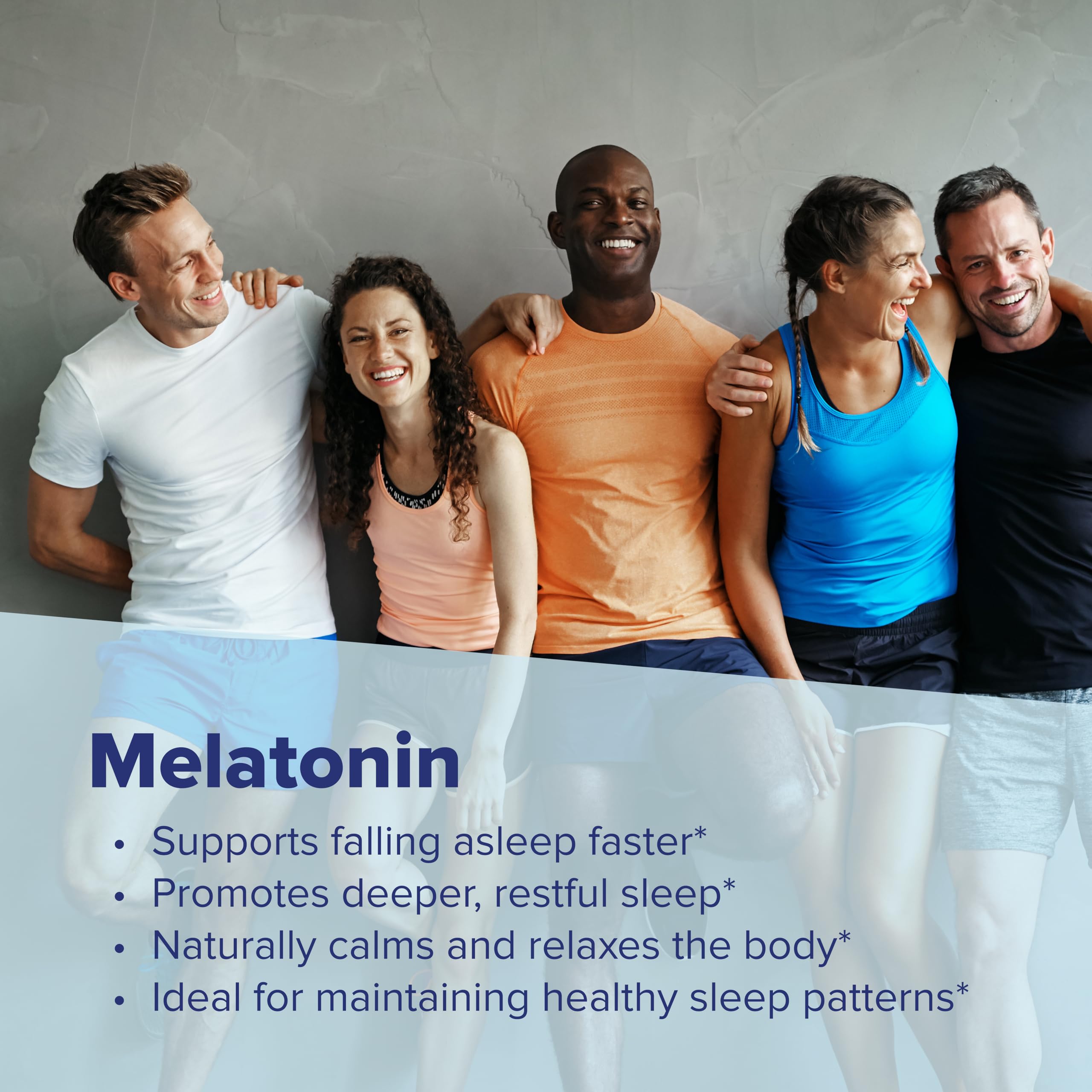 Tabletas sin agua de Superior Source Melatonina 5 mg para uso cómodo.