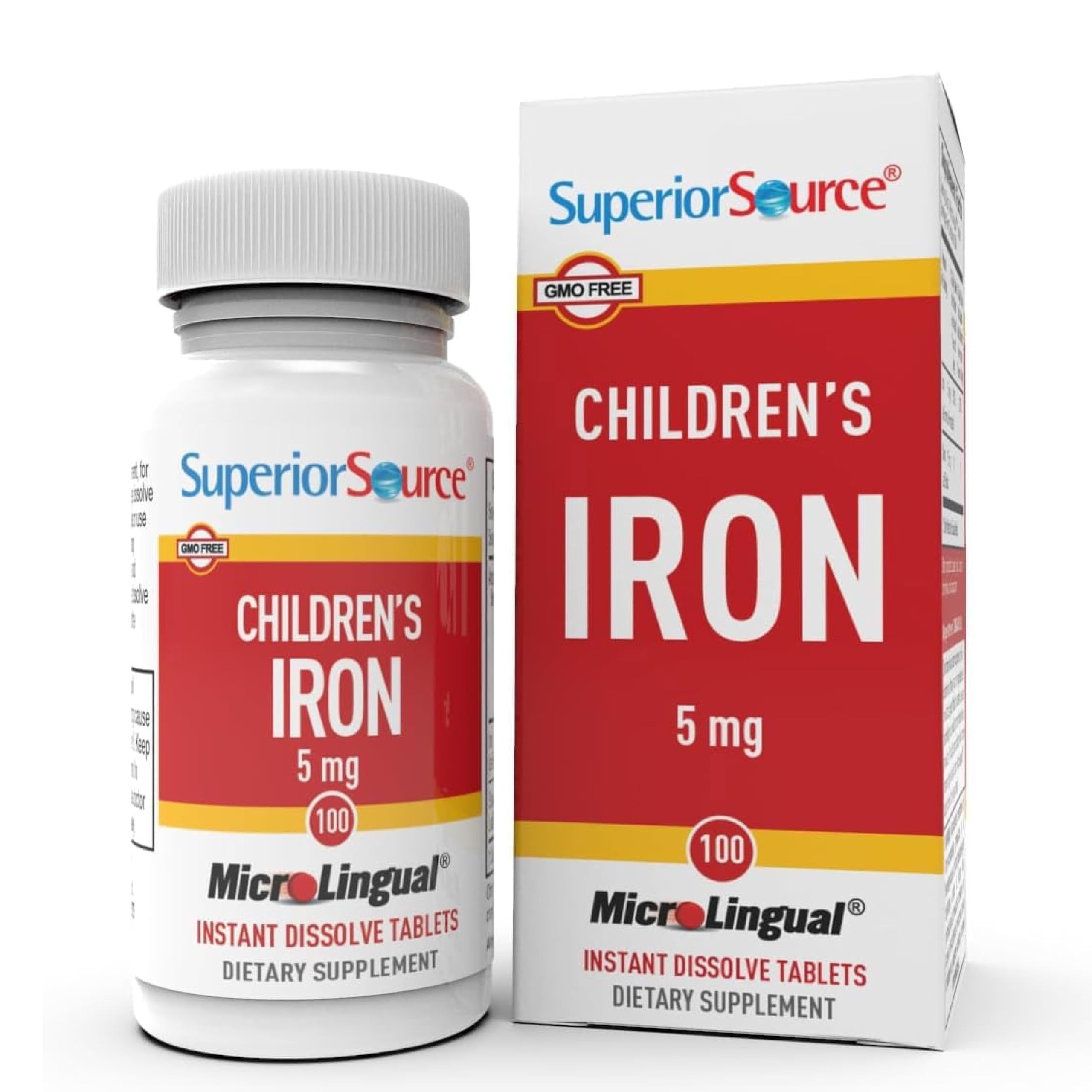 Superior Source Hierro para Niños: disolución instantánea para absorción rápida.