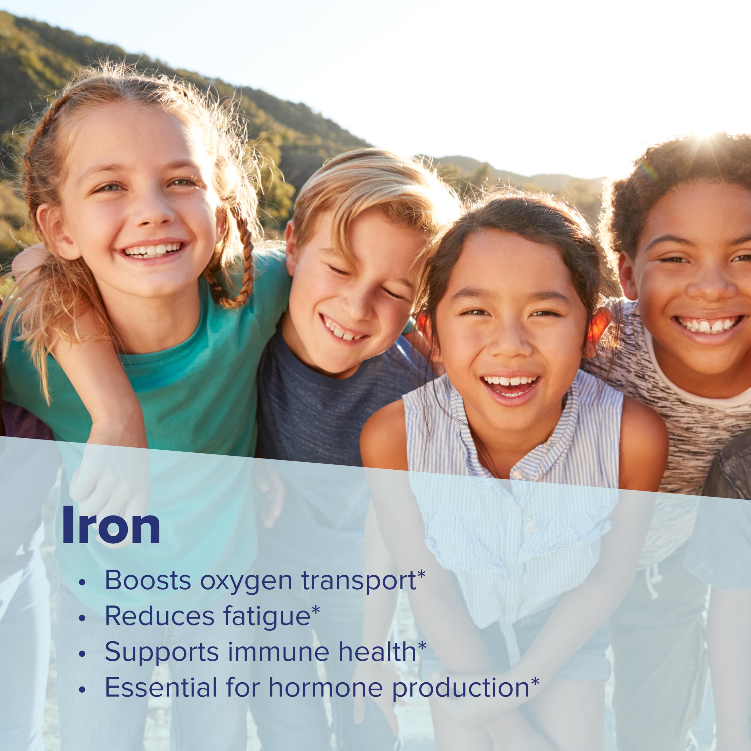 Superior Source Hierro para Niños: envase fácil de abrir para padres y niños.