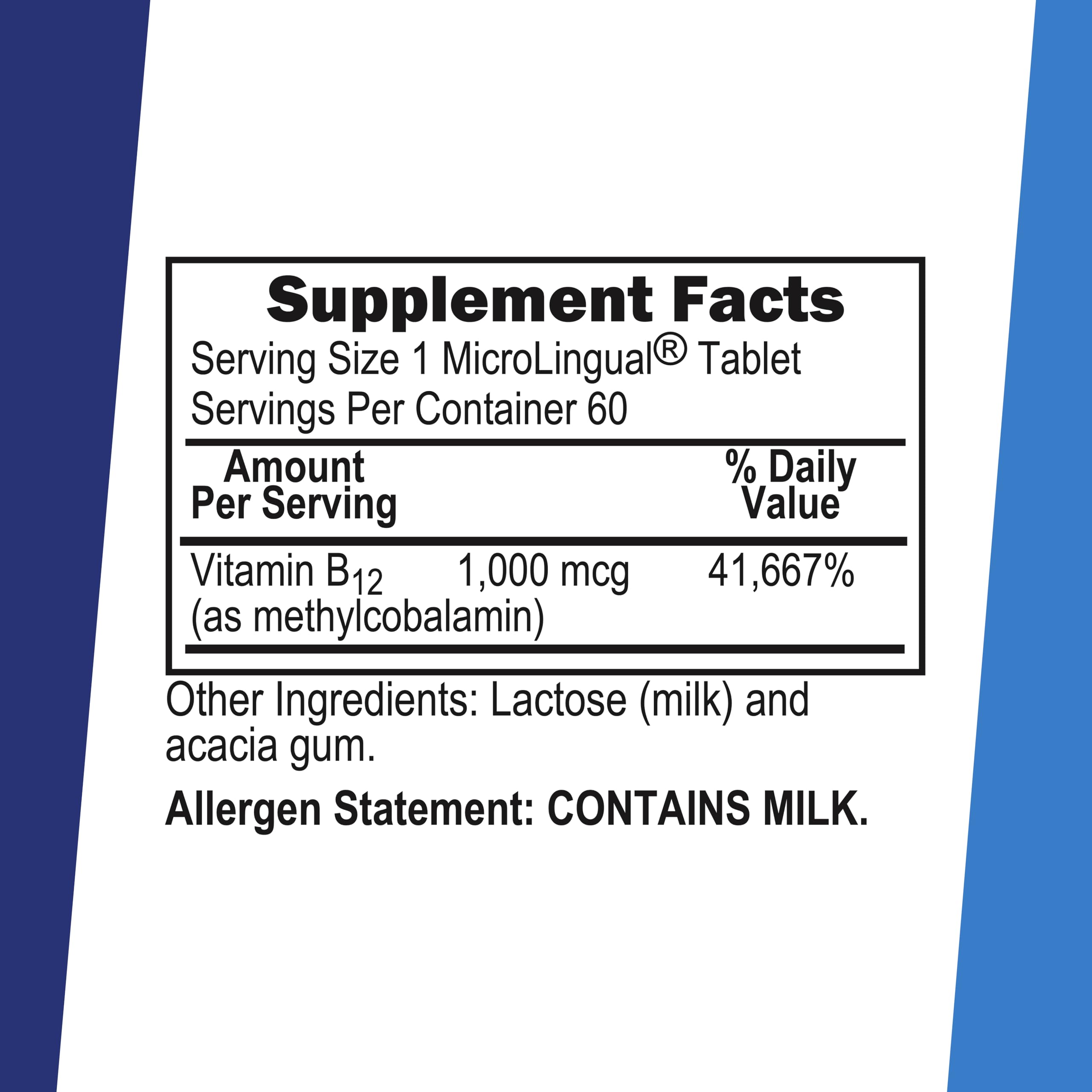 Superior Source No Shot Methylcobalamin B-12 en botella para dosis diaria.