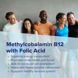 Suplemento Superior Source No Shot Methylcobalamin B12 y ácido fólico