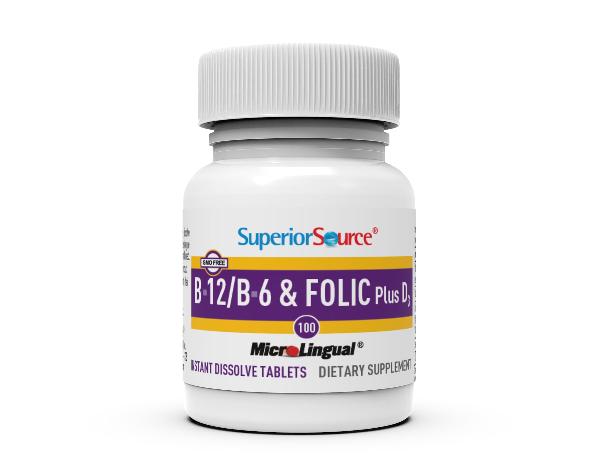 Superior Source ingredientes puros sin OGM ni conservantes.
