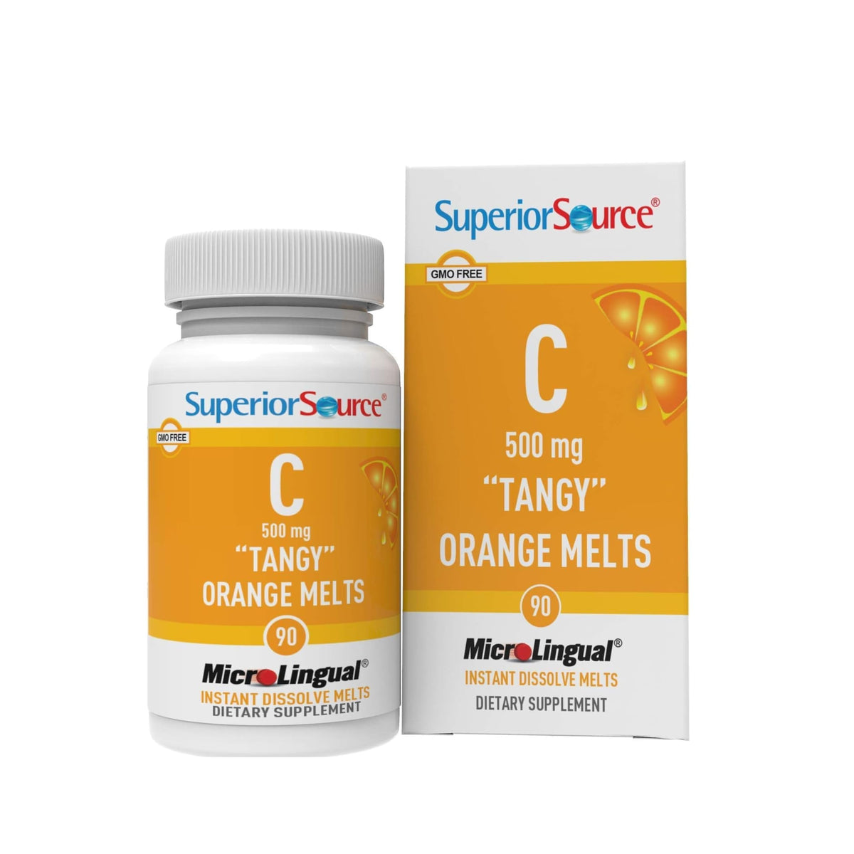 Superior Source Vitamina C 500 mg Melts en botella, ideal para uso diario