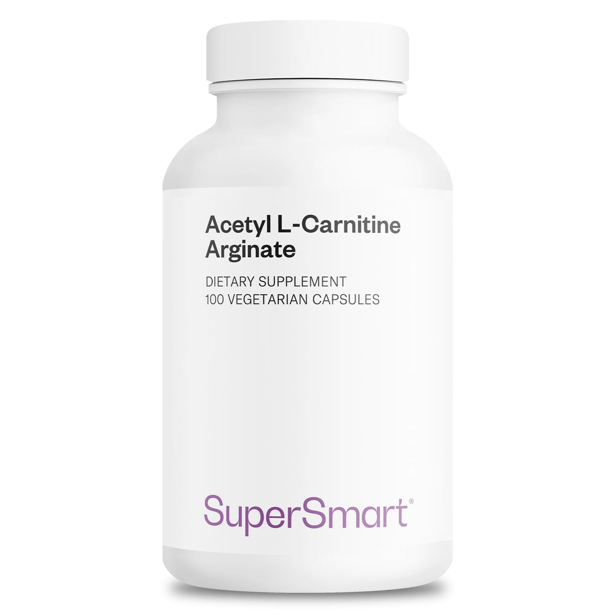 Supersmart acetil l-carnitina arginato 1000 mg en cápsulas vegetarianas, uso diario
