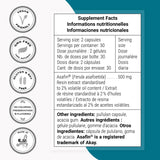 Extracto Asafin de Supersmart, estandarizado al 2% de aceites volátiles para consistencia.