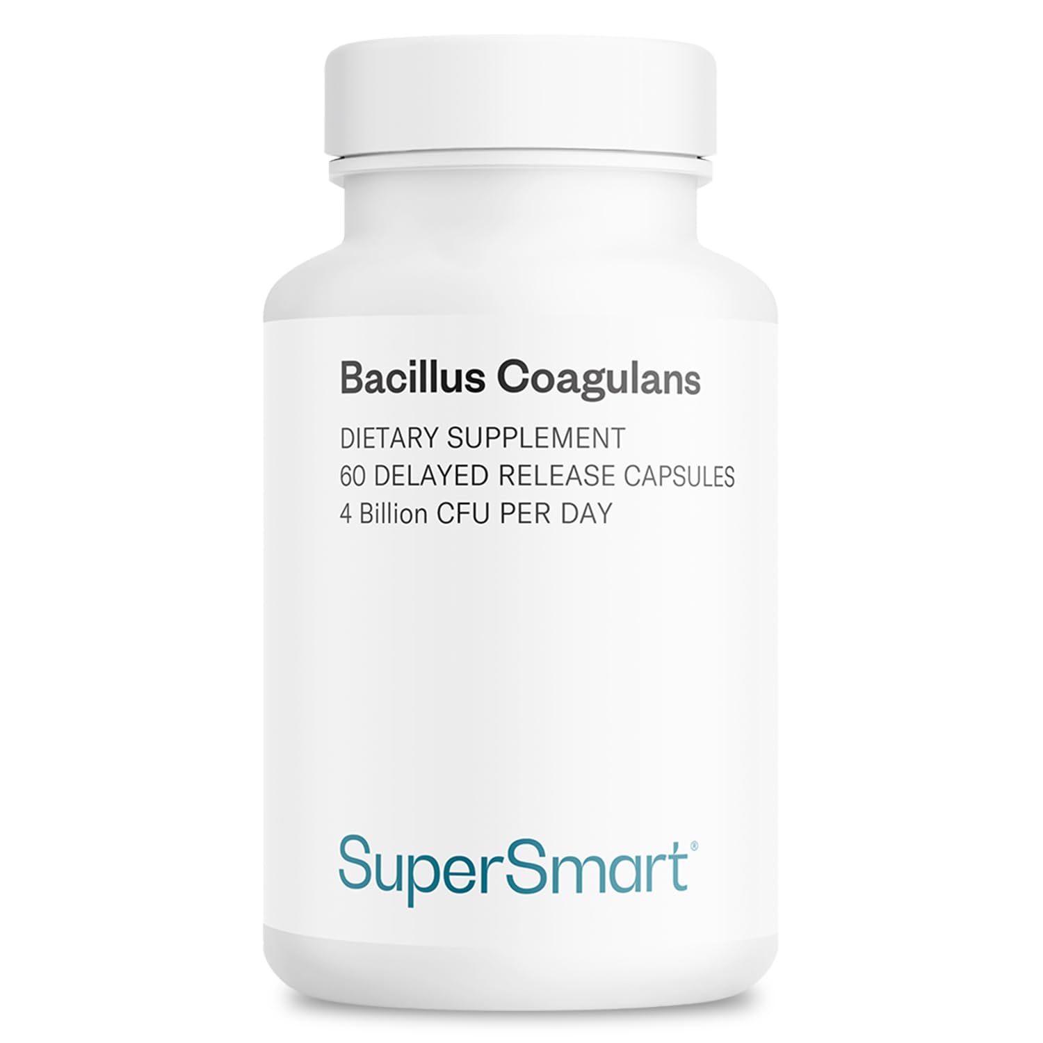 Botella de Supersmart Bacillus Coagulans con cápsulas para uso diario