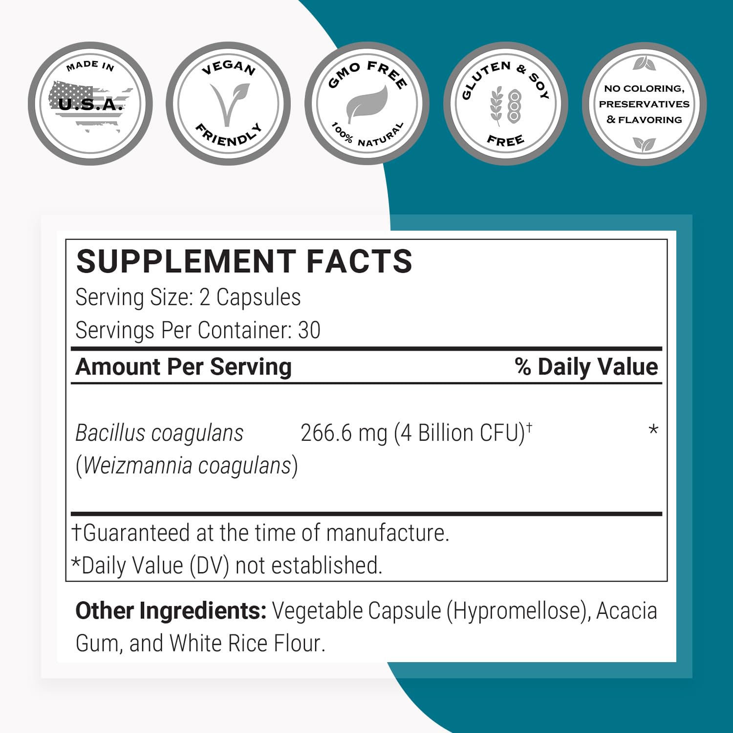 Caja de Supersmart Bacillus Coagulans lista para estantería