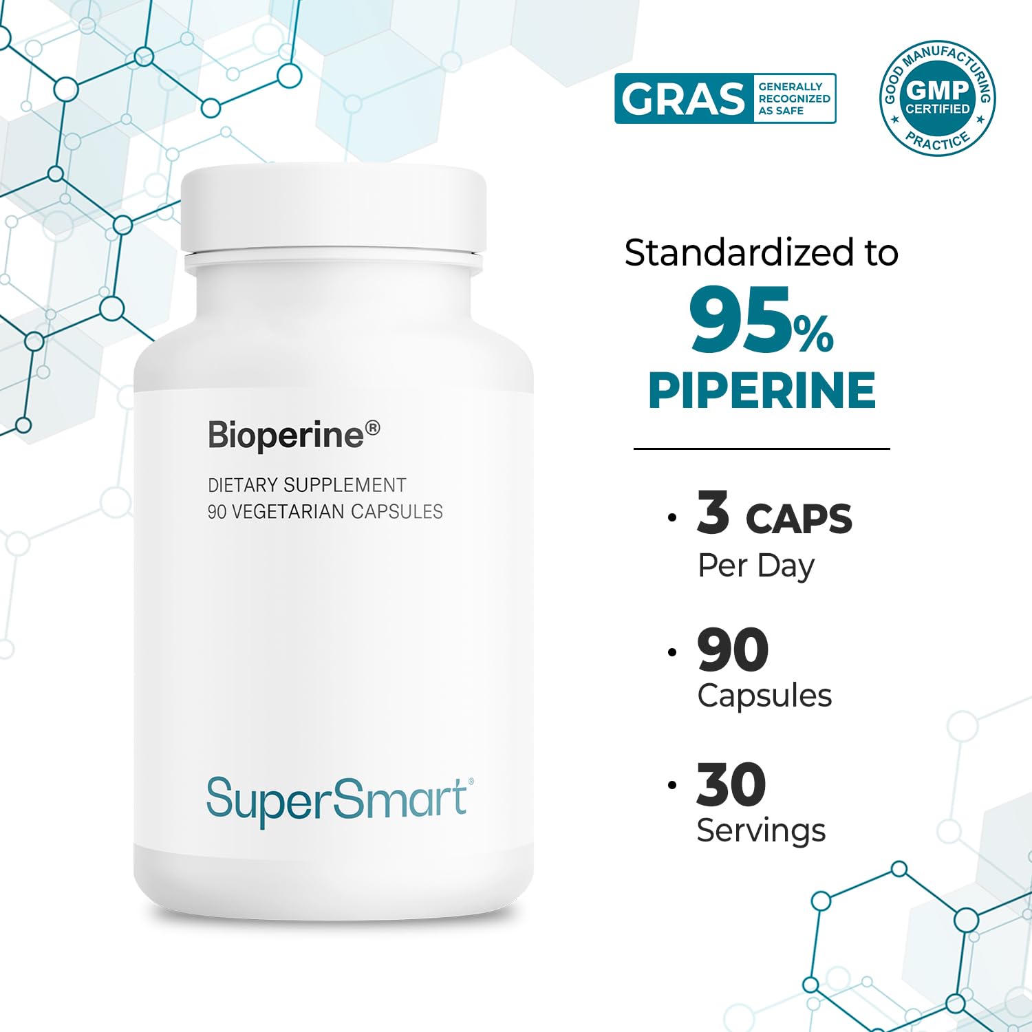 Bioperine con piperina ayuda a la absorción de micronutrientes relevantes.