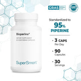 Bioperine con piperina ayuda a la absorción de micronutrientes relevantes.