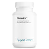 Capsulas vegetarianas de Supersmart Bioperine para mejorar la absorción de nutrientes.