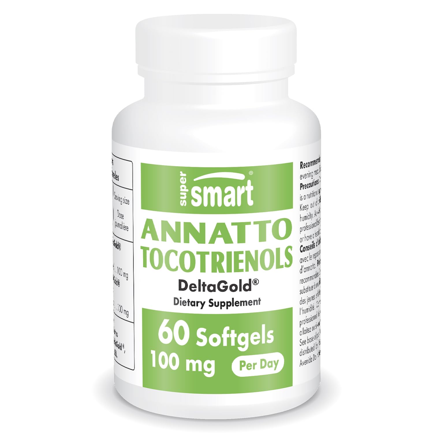 Botella Supersmart con tocotrienoles annatto para uso diario