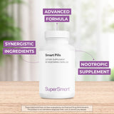 Capsulas de Supersmart en caja: suplemento nootrópico vegetariano.
