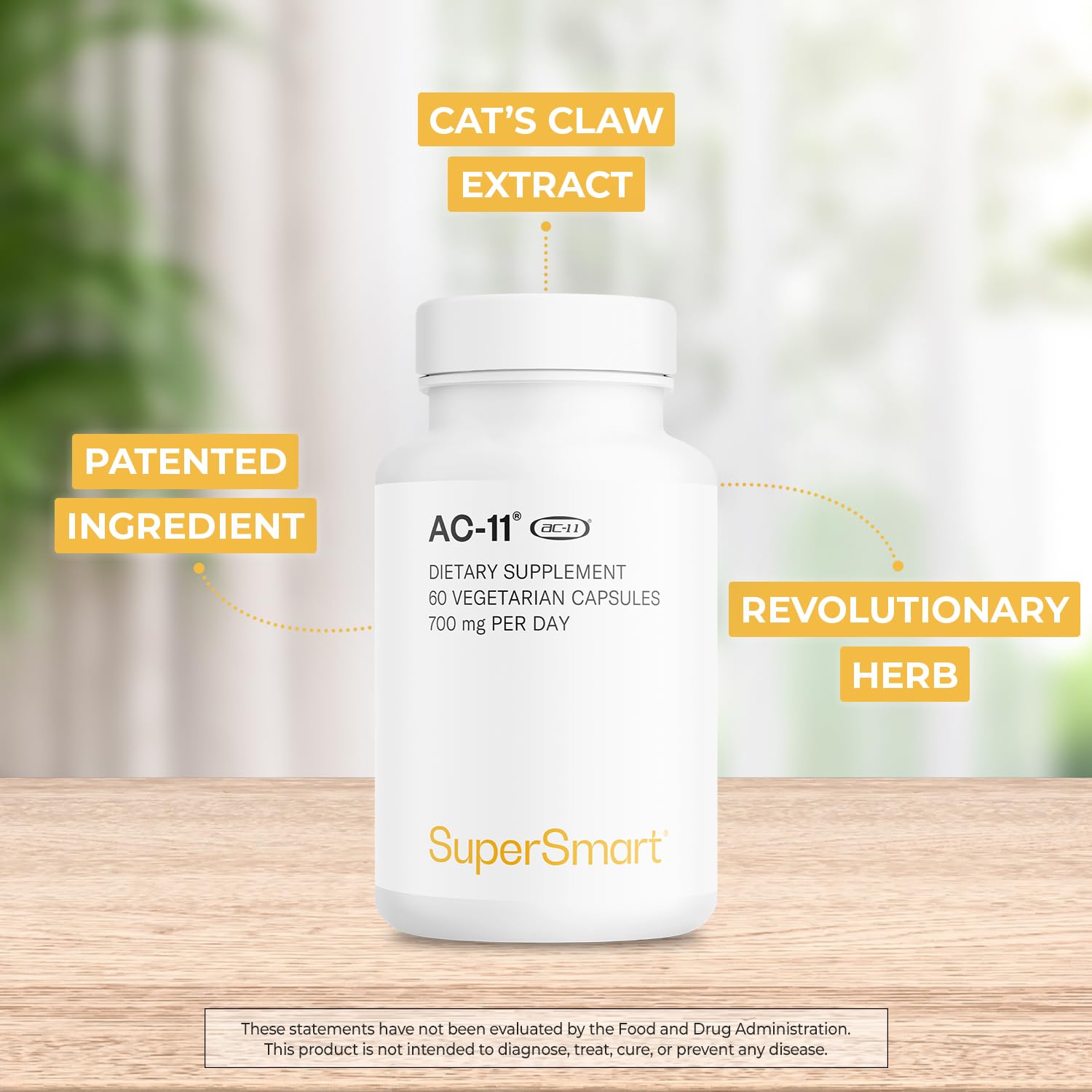 Capsulas de uncaria tomentosa de Supersmart, opción natural para complementar la dieta.